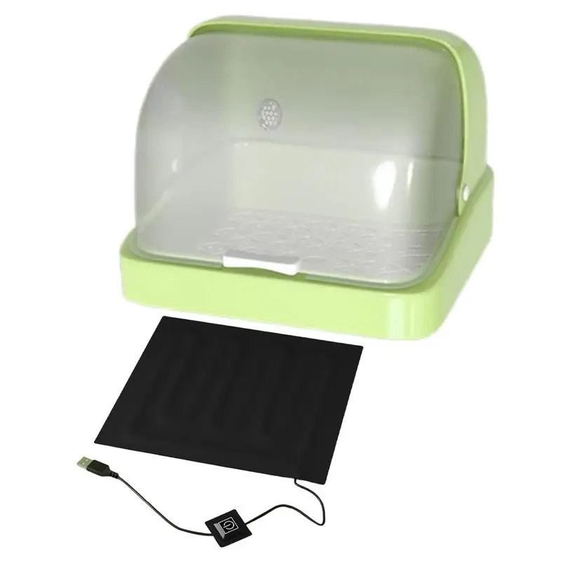 

Brooder Box For Chicks Bird Incubator Brooding Box Chick Warmer Visual Nesting Box 3 Temperature Heating Pad Poultry Habitat