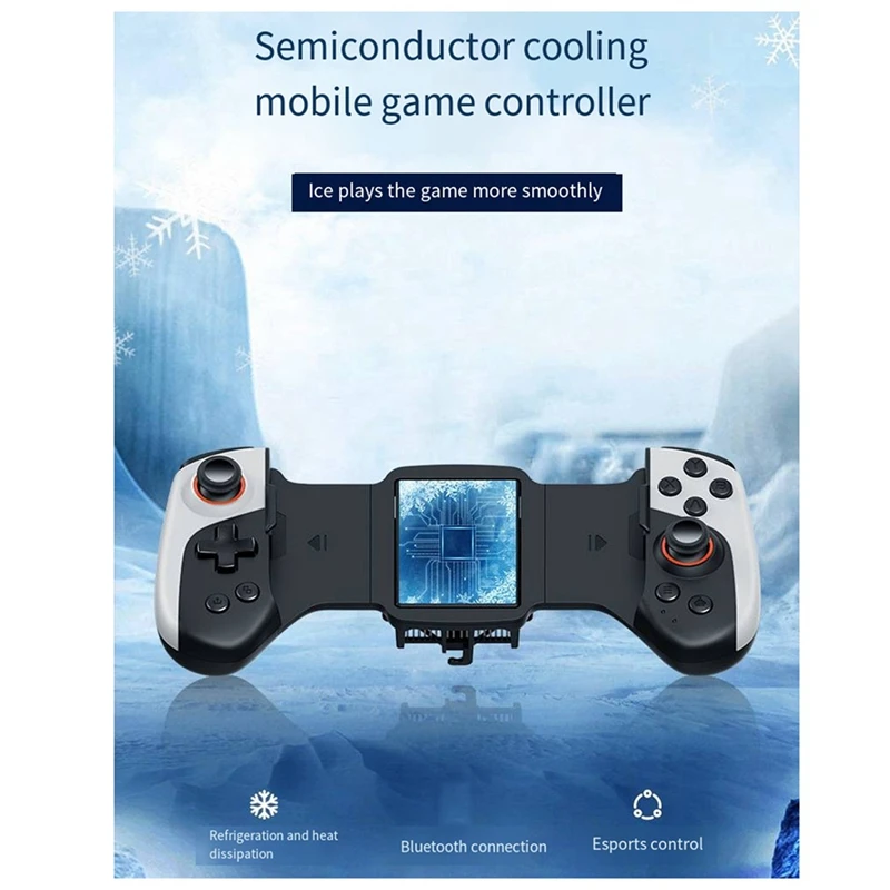 Pengontrol Gamepad teleskopik, pegangan pendingin Game Radiator semikonduktor untuk IOS/Switch/Joystick konsol Game Android