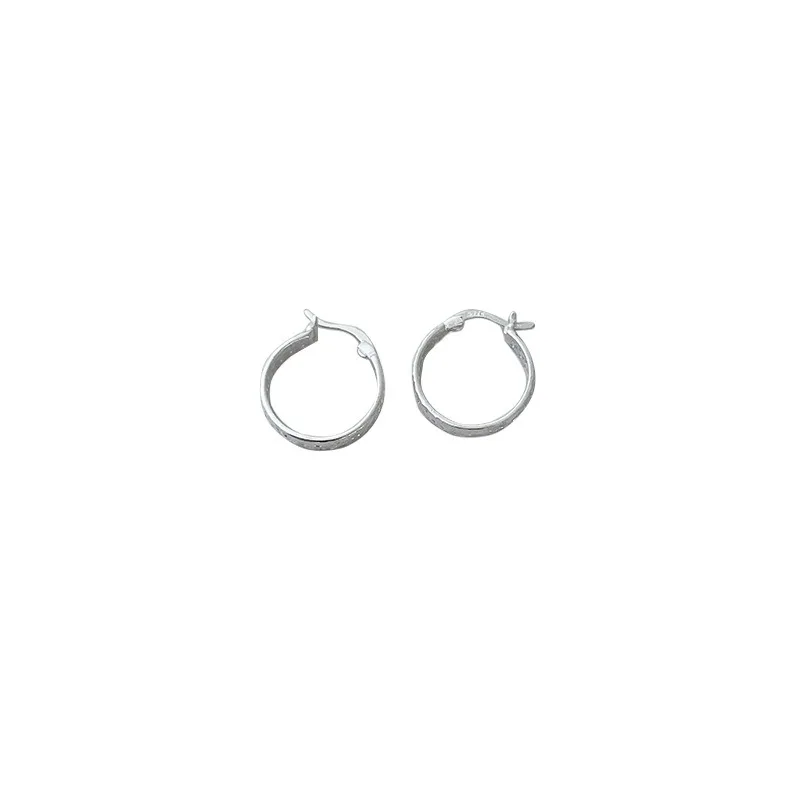 

925 sterling silver crushed ice ear buckle women's gypsy stars exquisite high-end silver temperament Korean version earrings