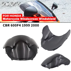 For Honda CBR600 F4 CBR 600F4 1999 2000 Windscreen Windshield Shielda Double Bubble Wind Deflector Motorcycle Accessories