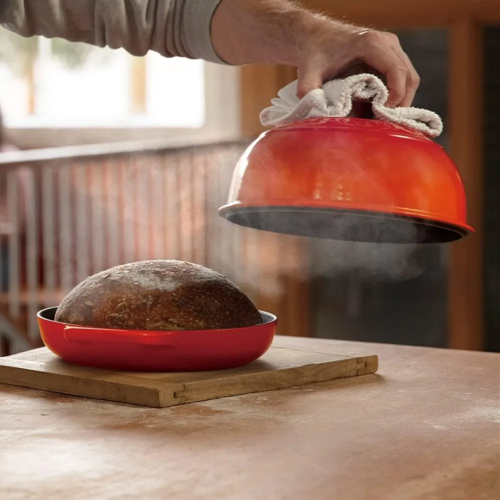 Enameled Cast Iron Bread Oven, Flame