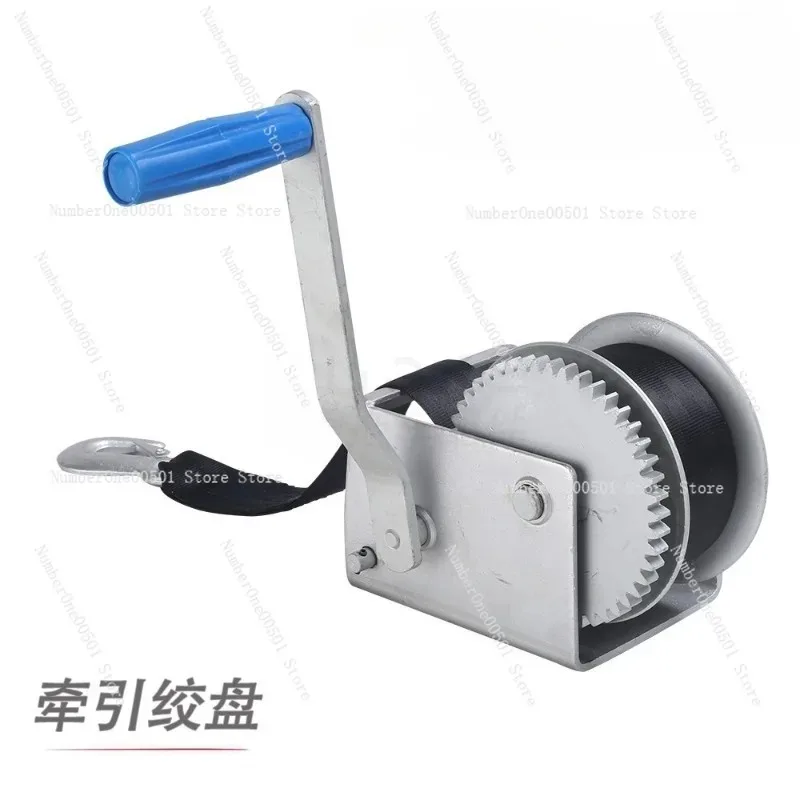 Hand Winch Manual Cable Puller for Home Use Trailer Towing Car Recovery with Crank Handle