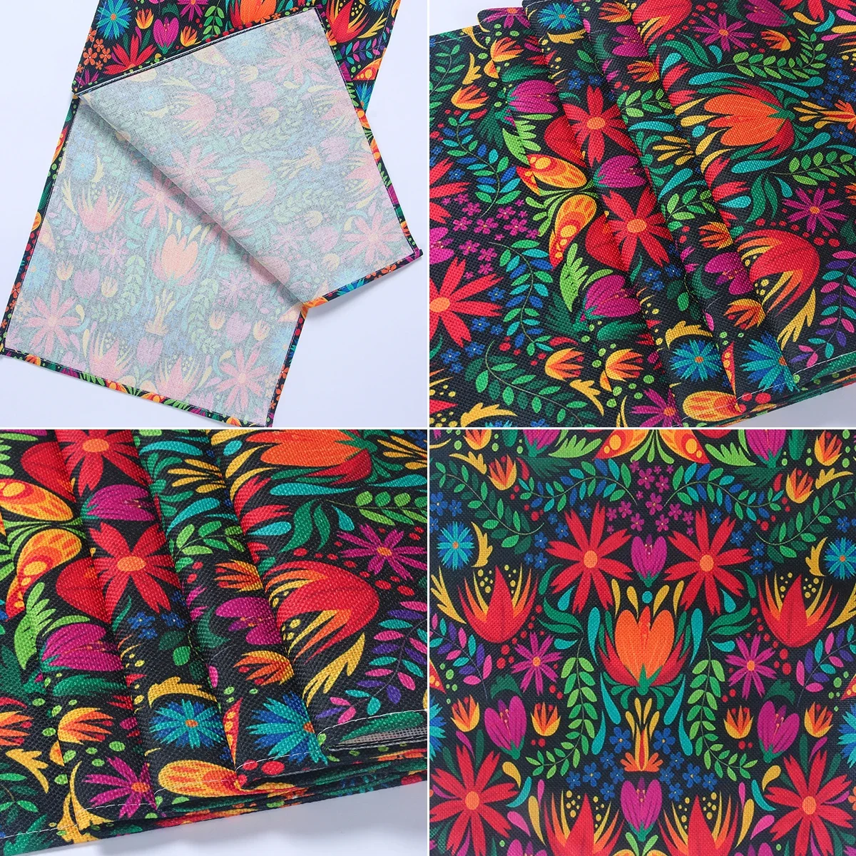 المكسيكي يوم الموتى الكتان الجدول العدائين المكسيك ديا دي لوس مورتوس السكر الجمجمة الجدول عداء للمنزل حفلة طاولة طعام ديكور