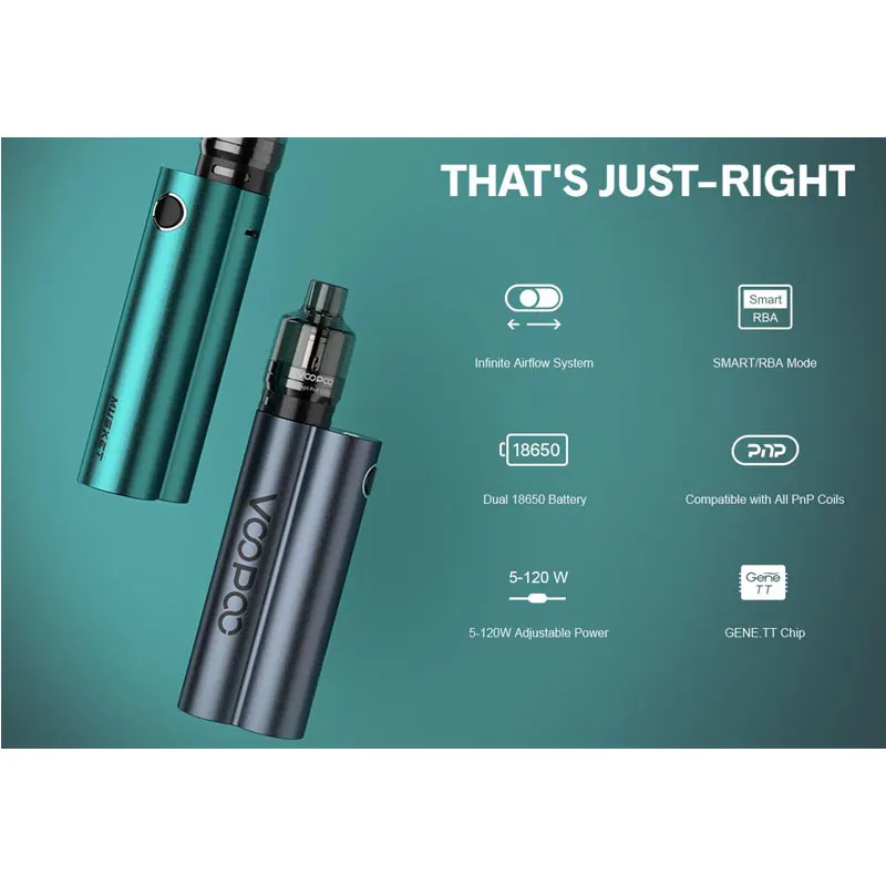 صندوق تبخير لخزان بود ، جهاز تعديل السيجارة الإلكترونية ، تصفيات ، بندقية فوبو ، رقاقة GENE.TT ، من W