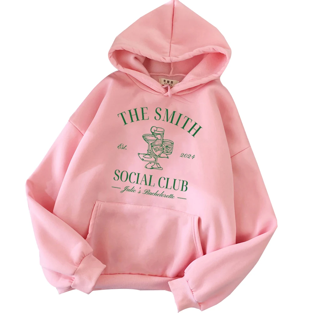 Social Club Bachelorette Hoodie Customizable Bachelorette Party Hoodie Pullover Tops Streetwear