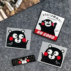Cartoon Kumamon Bear Reflective Sticker Decor Car Motorcycle Scooter Body Windshield Fuel Tank Accessories Decoration Decal