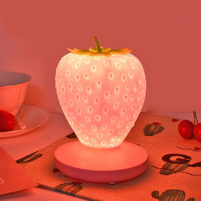 Veilleuse LED tactile à intensité variable en silicone Harvey, lampe de chevet USB, décoration de chambre de bébé