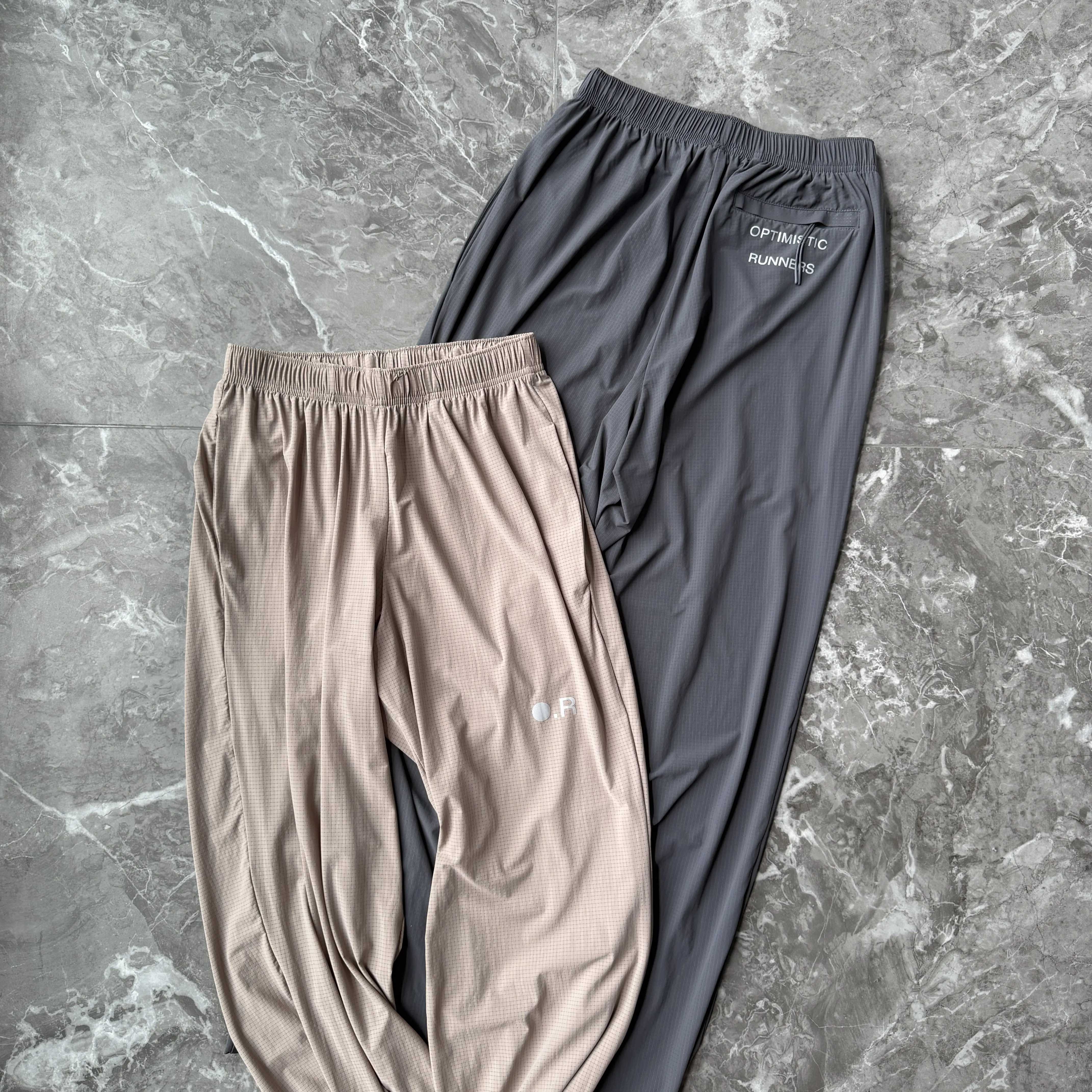 Pantalon droit à carreaux léger Optimist Runners, séchage rapide, idéal pour la course en extérieur, l'entraînement et la course sur sentier, pantalon fonctionnel unisexe