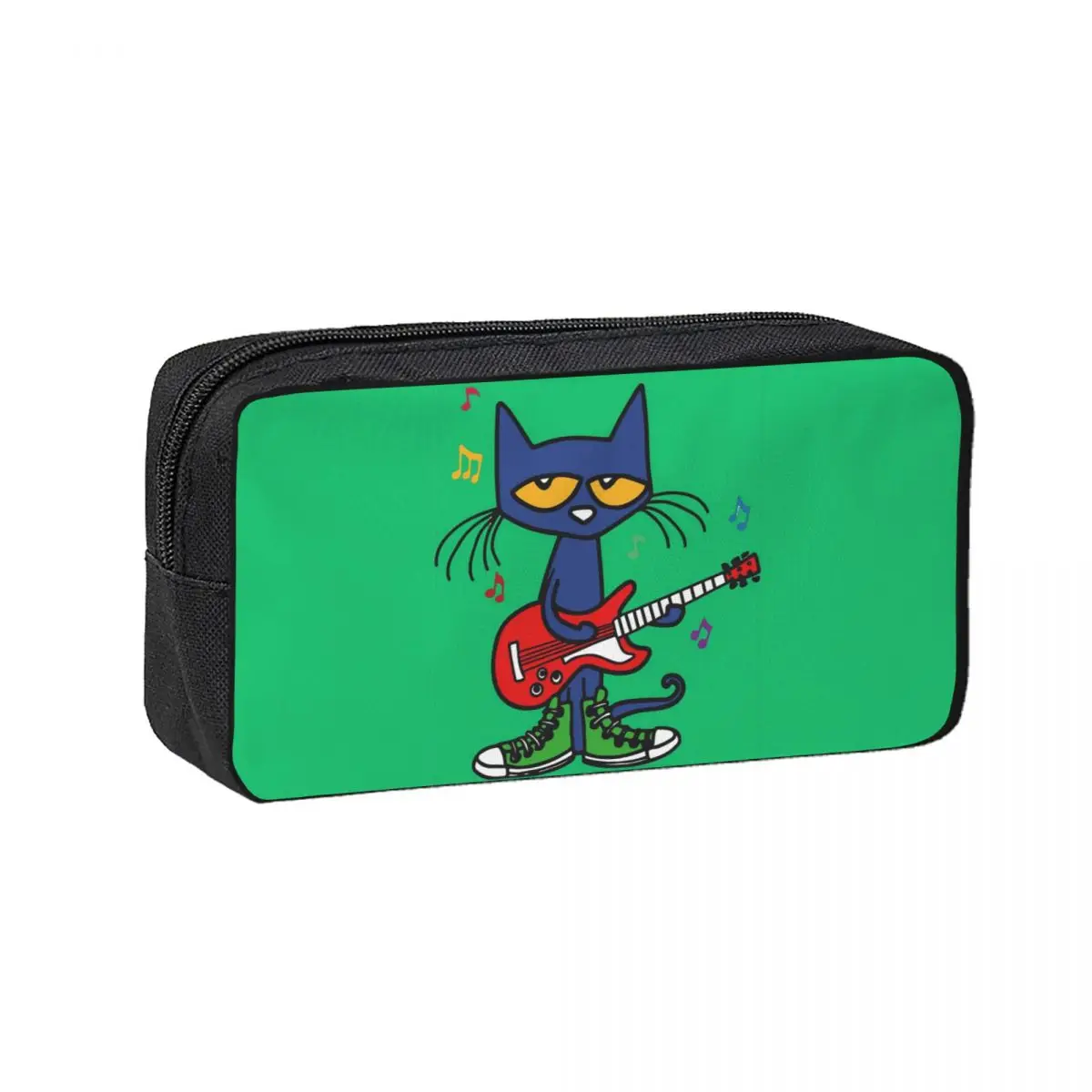 Pete The Cat Singing 3 estuches para lápices, caja para lápices escolar para estudiantes, bolsa para lápices de gran capacidad, bolsa para lápices, suministros de papelería