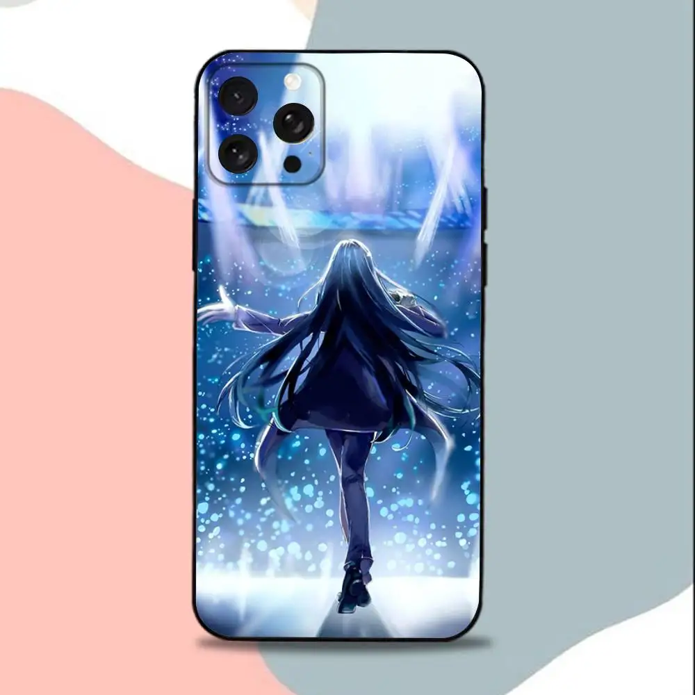 حافظة هاتف A-Ado KyogenS X-X Uta لهاتف iPhone 15,13,16,12,11,17,14,Plus,Pro,Max,XS,XR,X,SE,Mini,Soft غطاء أسود من السيليكون