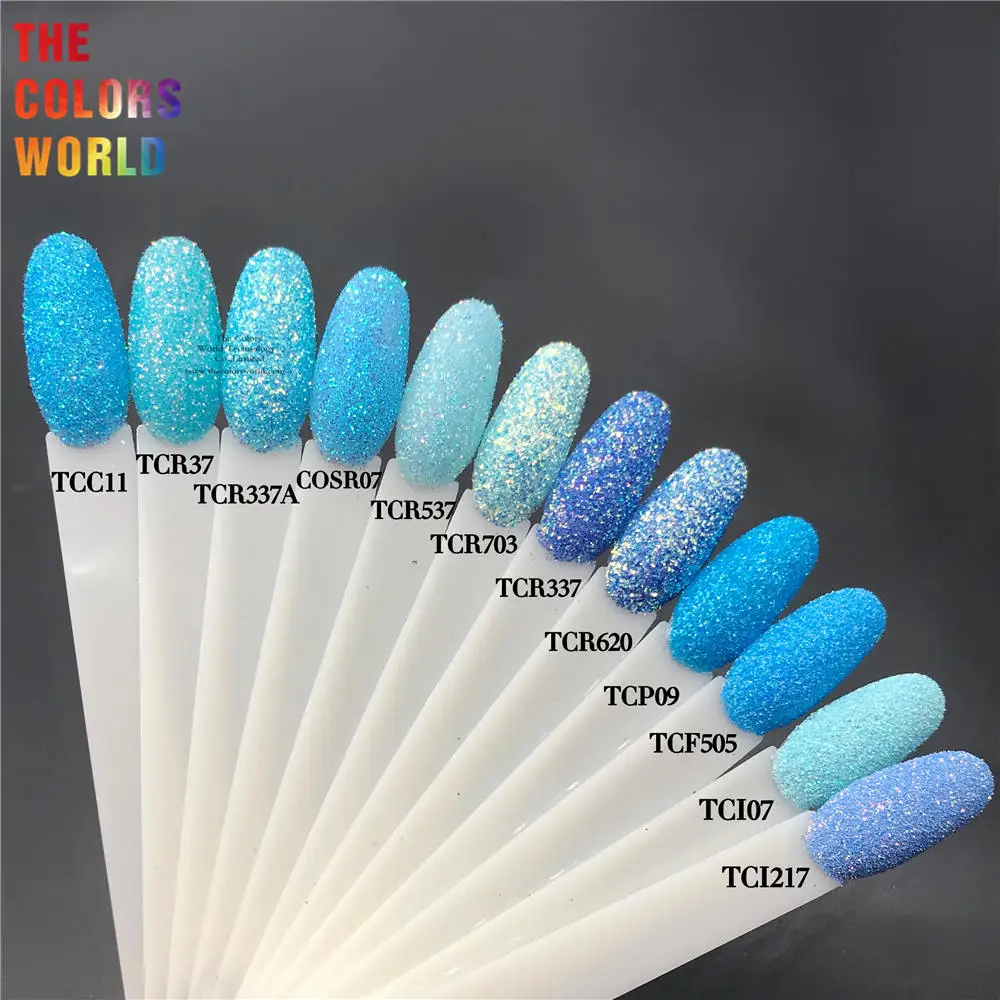 กลิตเตอร์หกเหลี่ยม0.2มม. สีฟ้า TCT-828สำหรับแต่งเล็บและผมศิลปะร่างกายกลิตเตอร์เมคอัพผู้จัดการทำงานฝีมืออุปกรณ์เสริม DIY
