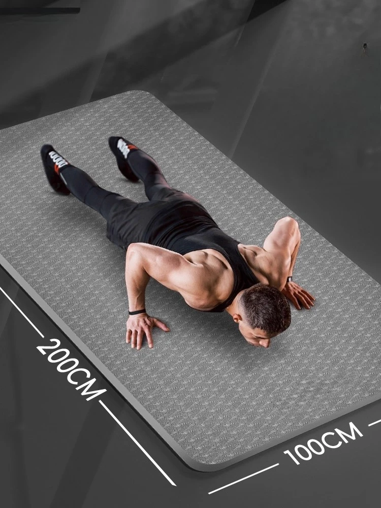 

Новый коврик для йоги, коврик для фитнеса, домашний мужской профессиональный противоскользящий амортизирующий бесшумный утолщенный увеличенный расширенный коврик