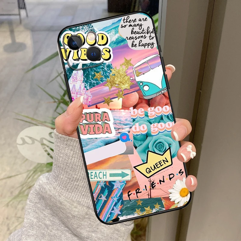 Beach Vibes Phone Case For iPhone 14 13 12 11 15 16 Pro Max Cover For iPhone 12 13 Mini X XR XS Plus