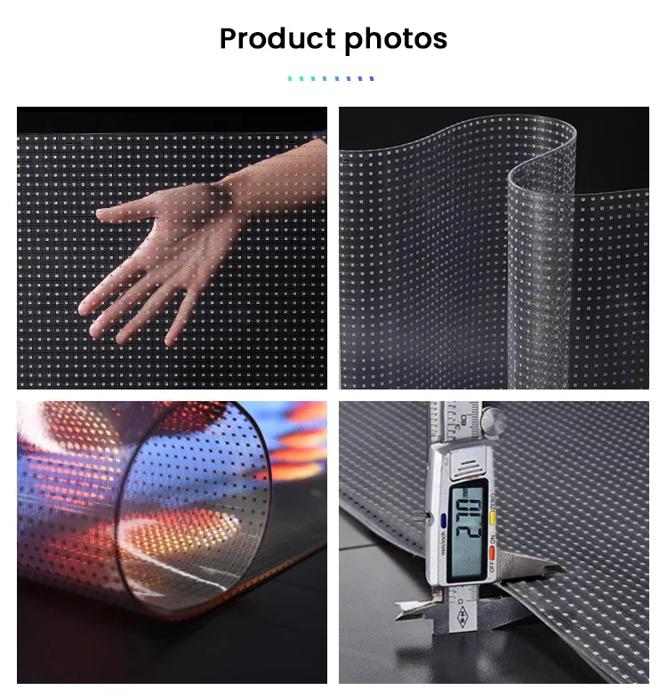 Transparent Glass  Screen Shop Window Indoor Clear P6 P8 P10 Transparent Flexible Led Film Crystal Display Screens