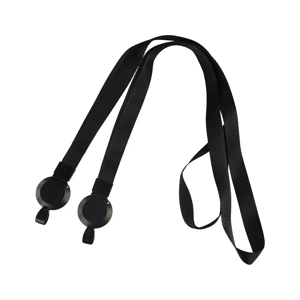 1 Set Simple Black Working Card Cover Stretchable Business Card Sleeve With Key Chain Holders School Student Nurse Accessories