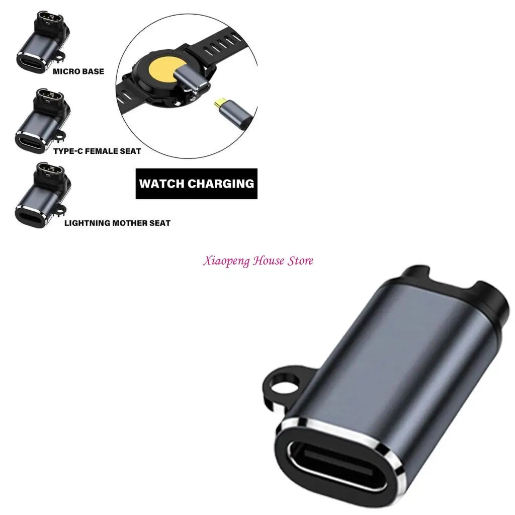 

USB C Женский до 4PIN SmartWatch Adging Converter Adapter для часов 7/7x/5s/6/6x 77JC