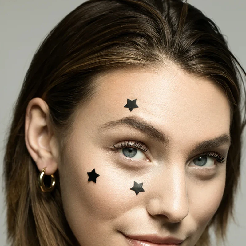 Parche de estrellas para eliminar acné, pegatinas invisibles de colores para el cuidado de la piel, corrector de manchas faciales, herramientas de maquillaje de belleza, 200/400 piezas