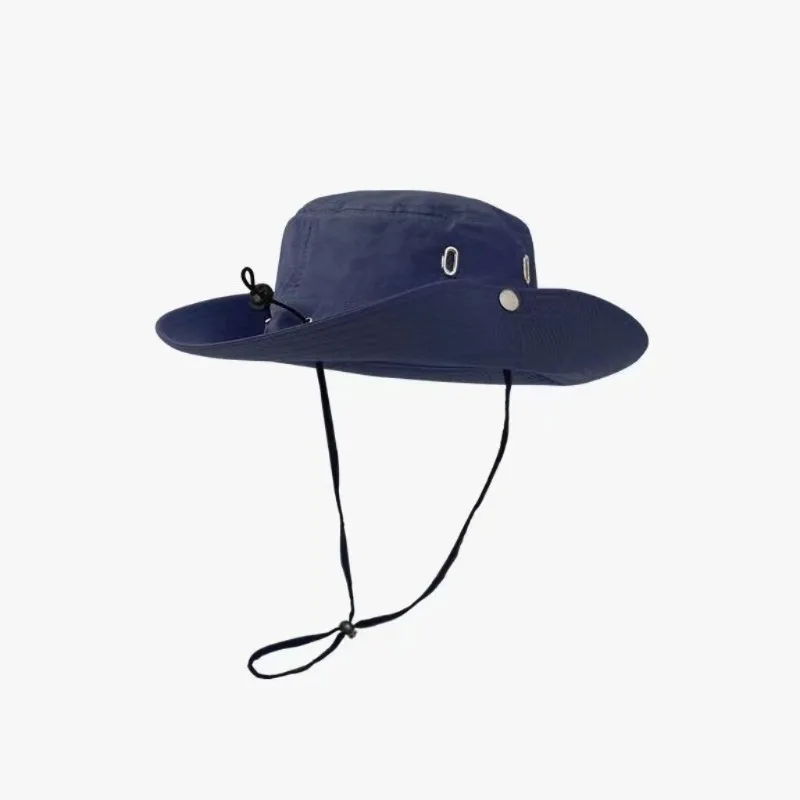Men Women Outdoor Tactical Boonie Hat Wide Brim Sun Hat Military Style Foldable Summer Fishing Cap with Adjustable Chin Strap
