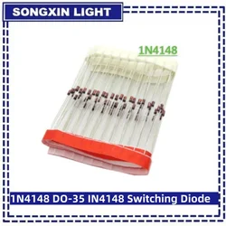 50PCS High-speed Switching Diodes 1N4148 IN4148 DO-35 new original