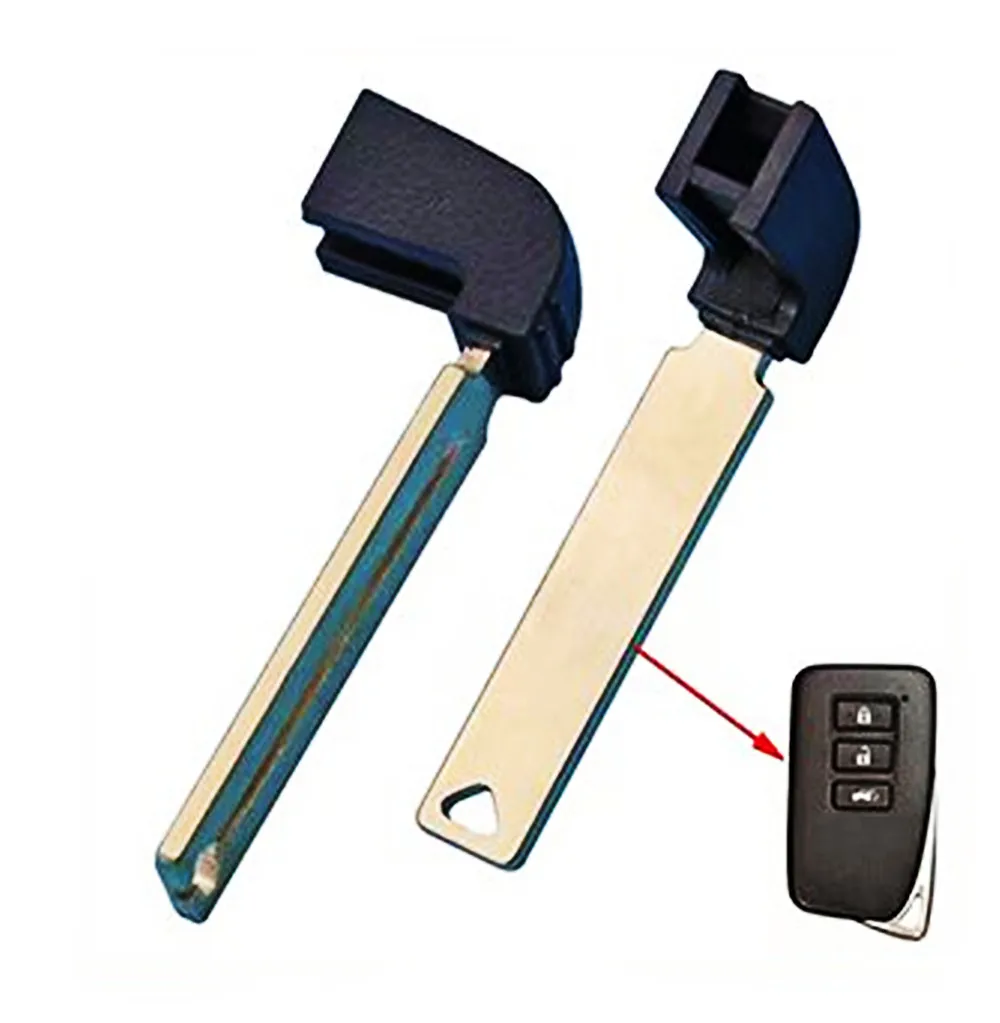 

10pcs Toy40 Car Smart Key Blank Keyless Blade Emergency Insert Blade for Lexus NX GS RX IS ES GX LX RC 200 250 350 LS 450H 300H