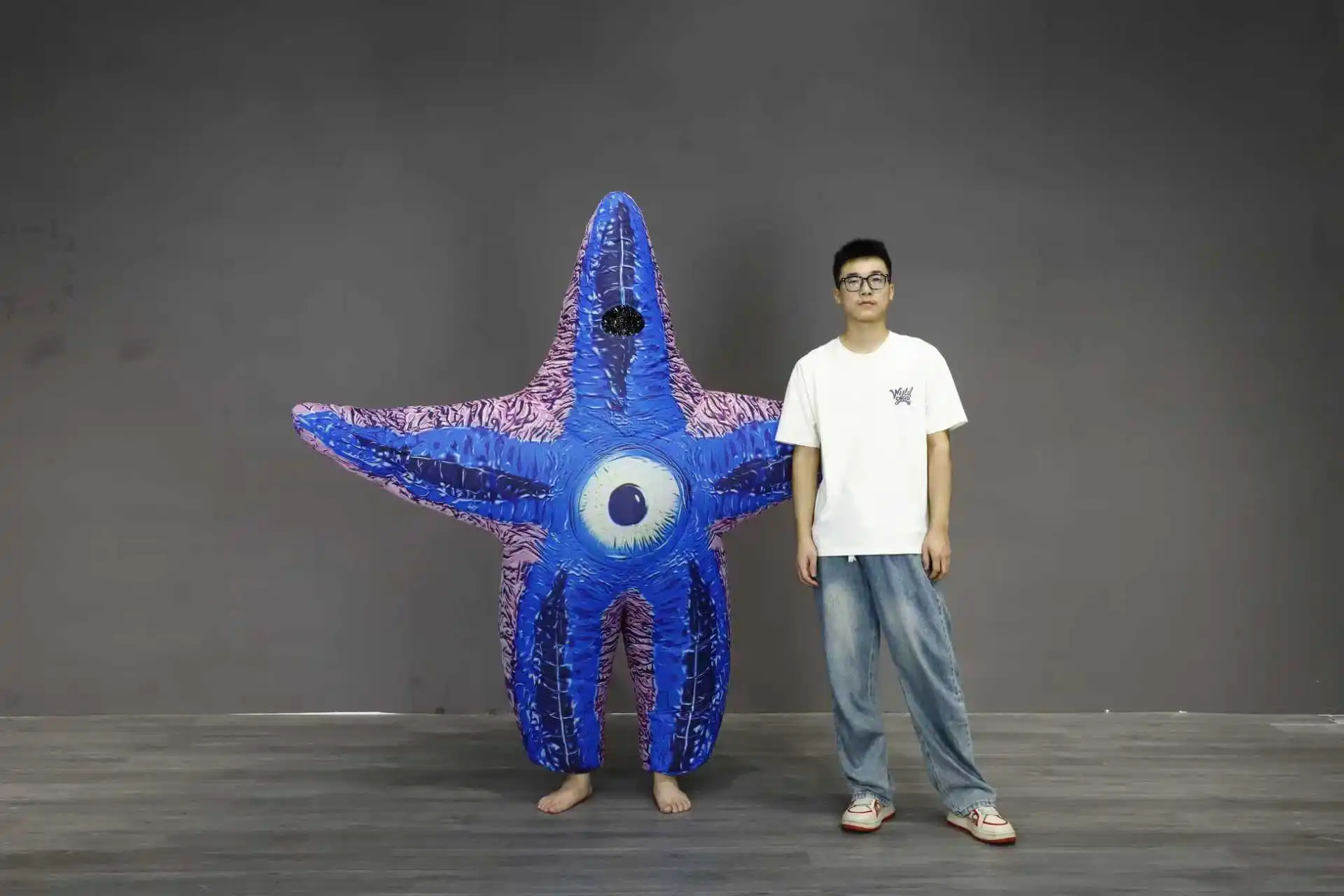 Estrela do mar inflável traje mascote desfile adulto personagem cosplay halloween praia festa evento conjunto