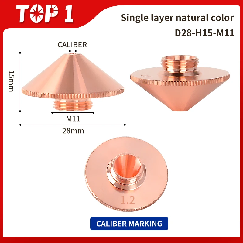 TOP 1 10 Pz D28 Ugello Laser Singolo e Doppio Strato Calibro 0.8 - 5.0 Per Precitec WSX HGS Testa di Taglio Laser In Fibra