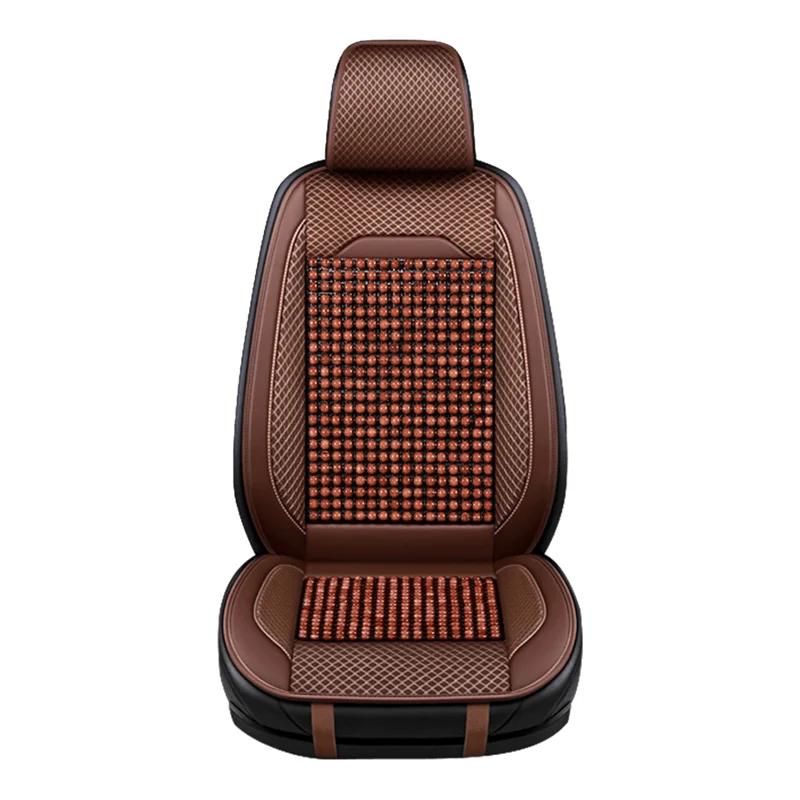 Car Cushion Car Cover Summer Single Piece Cushion Universal Cool Cushion Car Accessories Brown