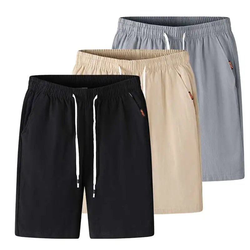 

Летние мужские брюки из хлопка и льна, свободного кроя, прямые, без стрейча, молодежные и стильные, модель 2024 года.