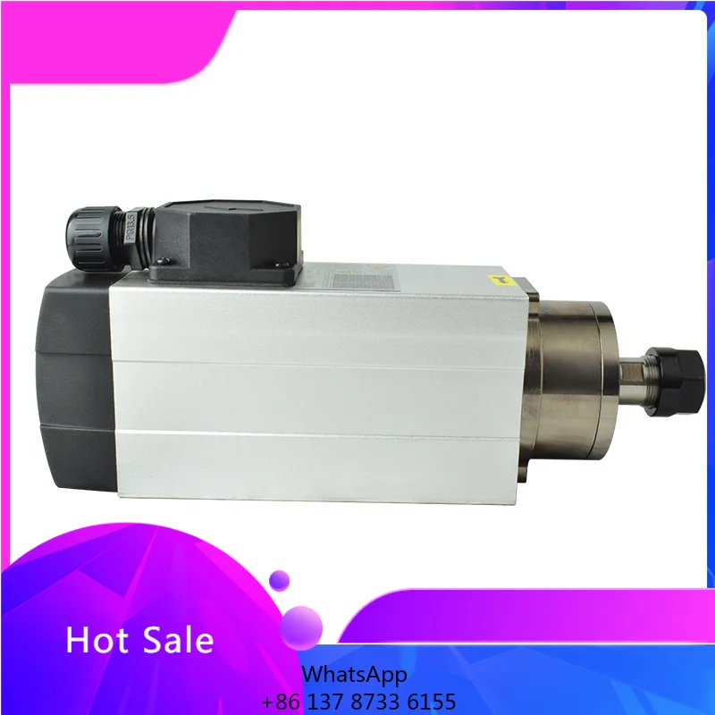 HQD GDF46-18Z 2.2kw Air Cooled Spindle Motor ER20 Wood Lathe Spindle With Bearing For CNC Milling Drilling Router Machine Tools