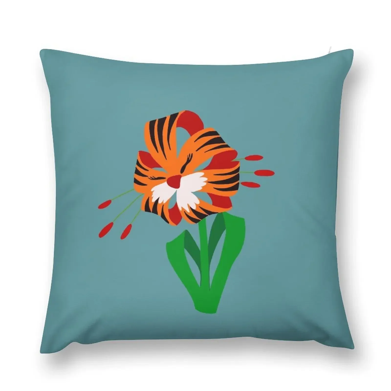 

Tiger Lily Throw Pillow Couch Cushions Luxury Cushion Cover pillow