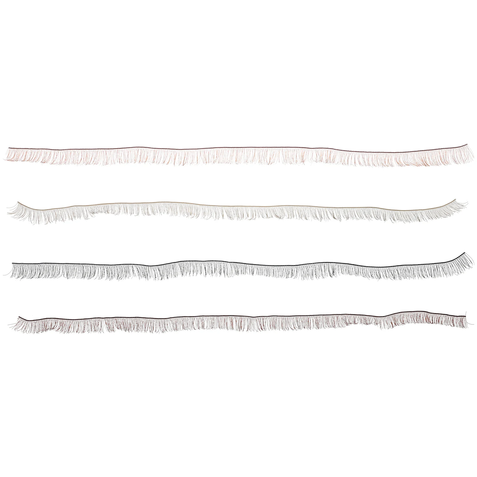 

4pcs Eyelashes 0.8cm False Lashes Black Brown Tea Red Artificial Toy Craft Supplies eyelashes for toys eyelash