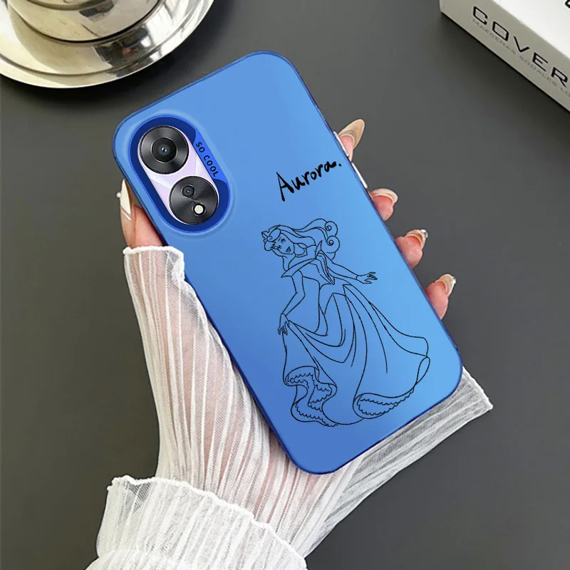 Disney Aurora Princess For OPPO A 31 37 38 55 57 58 74 76 78 94 98 Reno 6 7 8 Z T Pro Colorful Phone Case Funda Silicone Cover