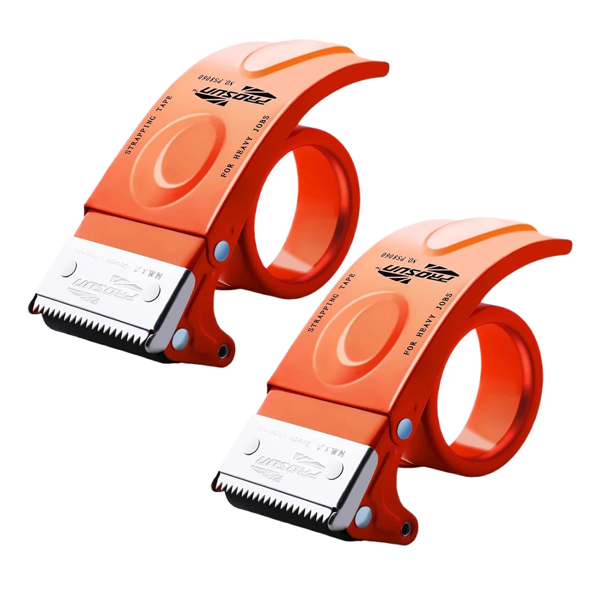 

Диспенсер для металлической упаковочной ленты шириной 2 дюйма, диспенсеры для широкой упаковочной ленты, резак для упаковочной ленты с защитой от случайного пореза.