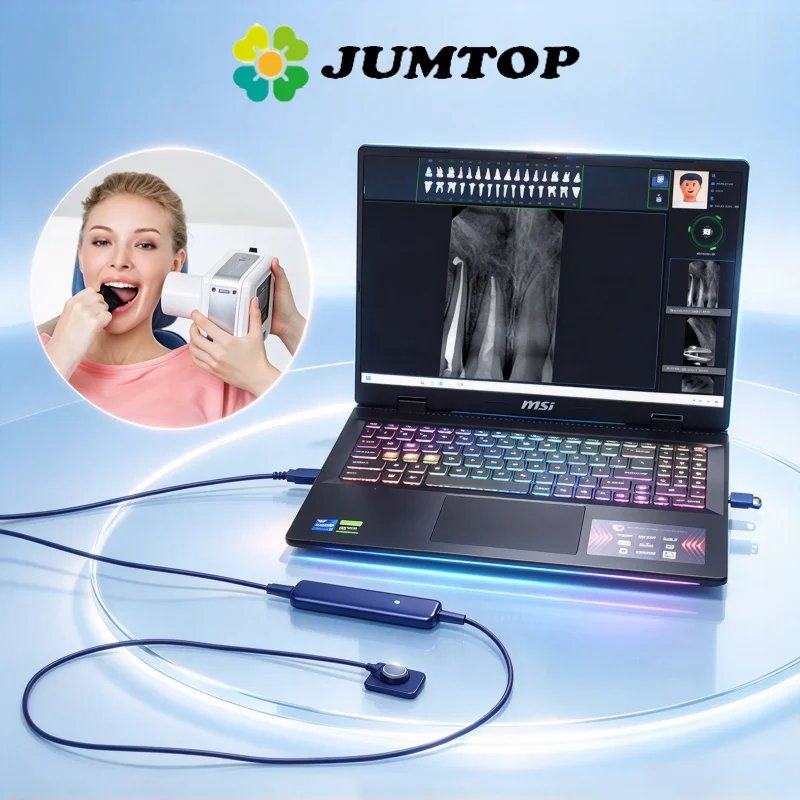 JUMTOP Dental X Ray Sensor CMOS APS RVG Digital Sensor Intraoral Imaging System Include Software