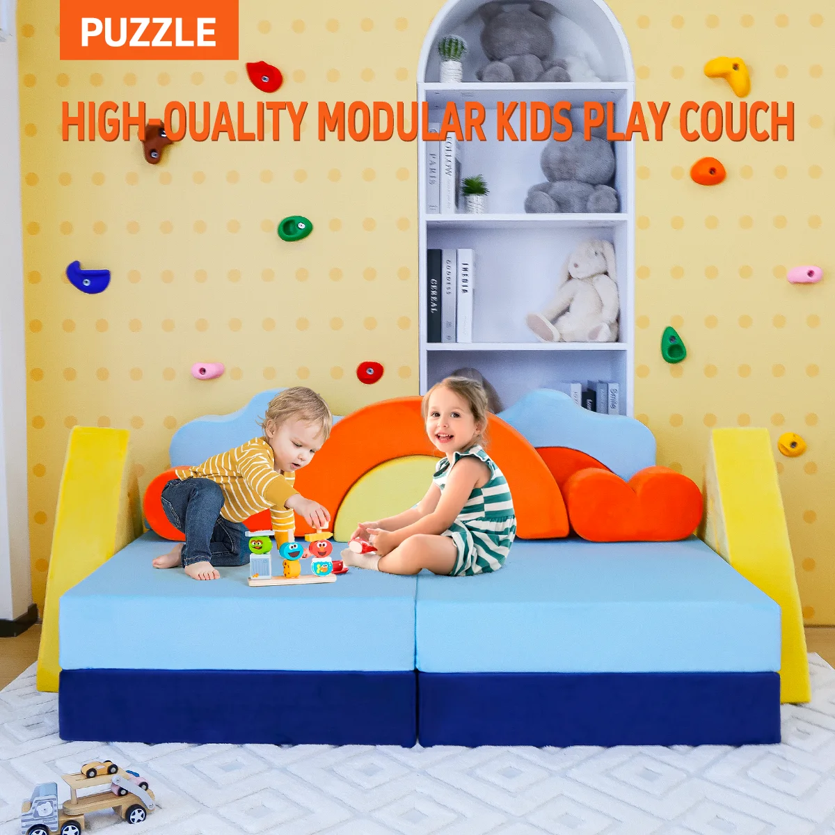 Modular Kids Play Couch Set Soft & Safe Baby Sofas For Toddlers & Babies Children Play Room Sofa