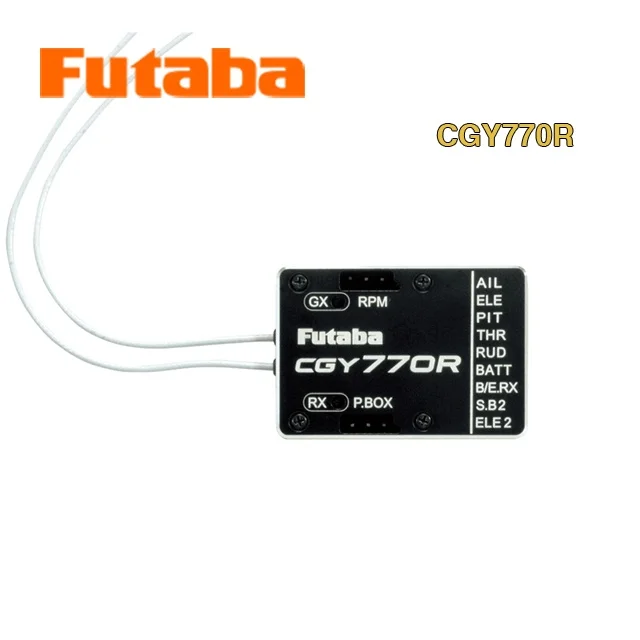 

FUTABA CGY770R A Three-axis Gyroscope Dual-link with Receiver FASSTest-2.4GHz for Tailless Helicopter