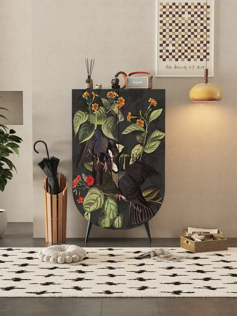 X4 *parts and accessories*Home installation-free independent hanging wardrobe French retro decorative vertical cabinet