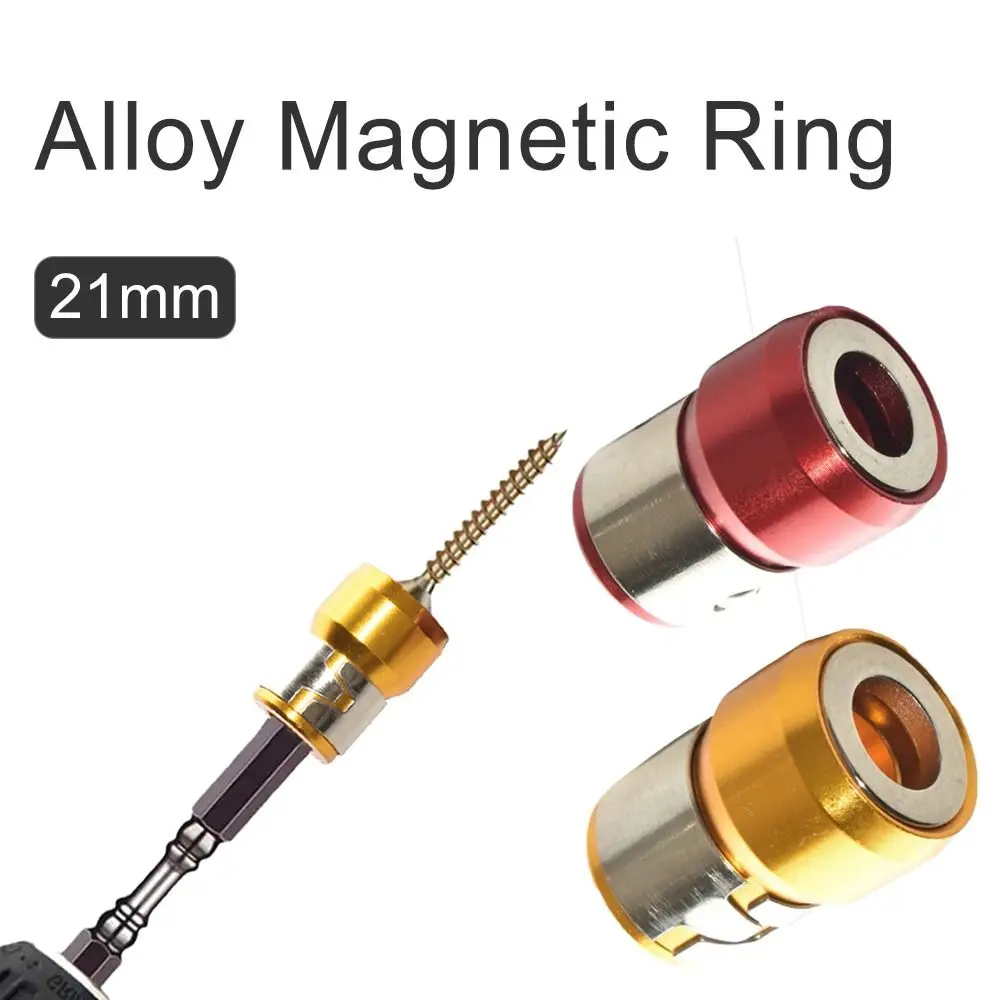 Punta per cacciavite ad anello magnetico elettrico in lega da 21mm punta per cacciavite anticorrosione forte magnetizzatore per punta da trapano