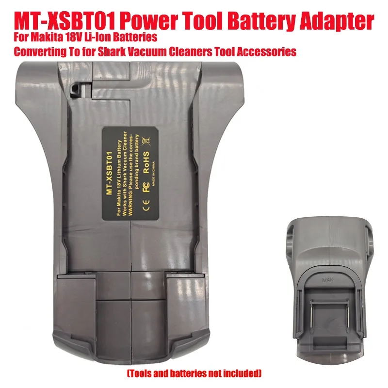

Адаптер-конвертер для аккумуляторов Makita 18V Li-Ion для пылесосов Shark, аксессуары для инструментов, модель MT-XSBT01