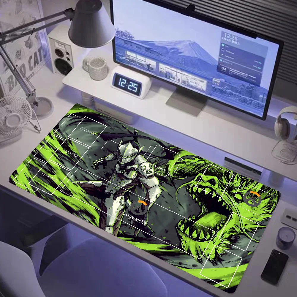 Game Overwatch Genji Mousepad Large Gaming Mouse Pad LockEdge Thickened Computer Keyboard Table Desk Mat