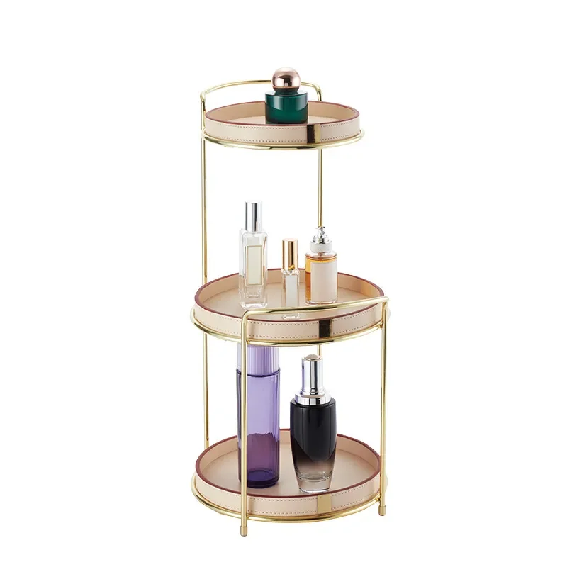 Multi Layer Desktop Storage Rack Large Capacity Cosmetic Organizer Shelf For Skin Care Products Dresser Drawer Box Home