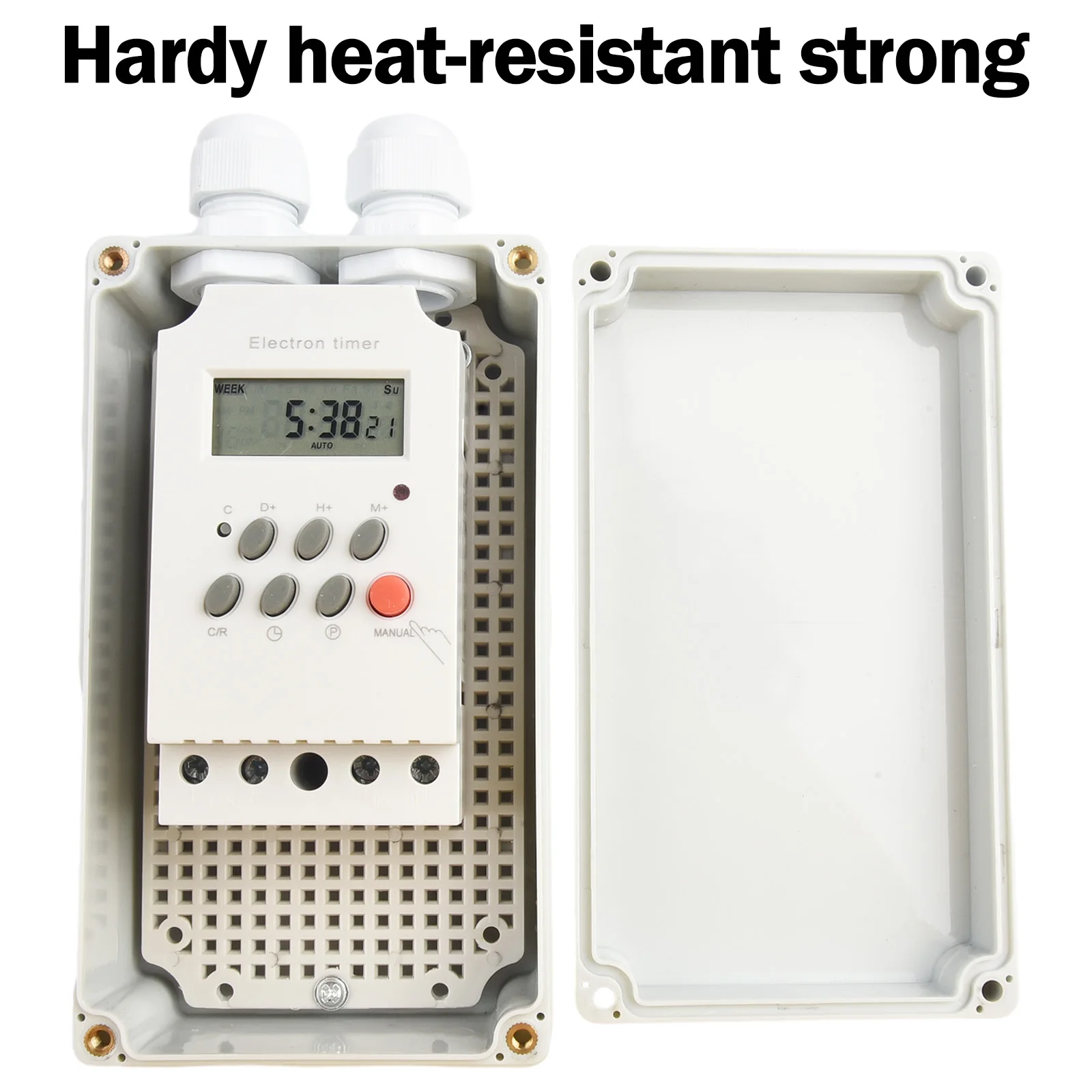 Programmable Digital Timer 230VAC 30A with IP65 Waterproof and 99 Cycles Daily for Power Control of Various Equipment