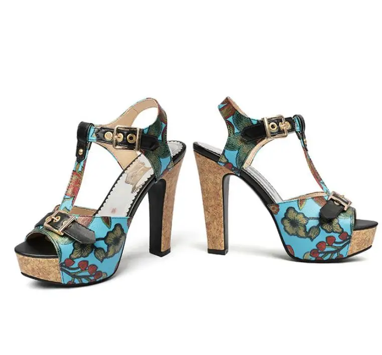 Oversize Large size Big Size Personalized high-heeled sandals high heels sandals women shoes woman summer ladies