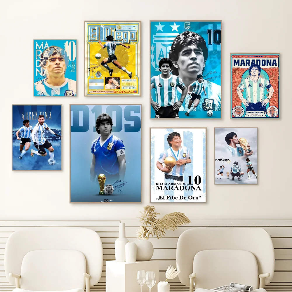 Diego A-Armando M-Maradona Classic Movie Posters HD Quality Poster Wall Art Painting Study Nordic Home Decor