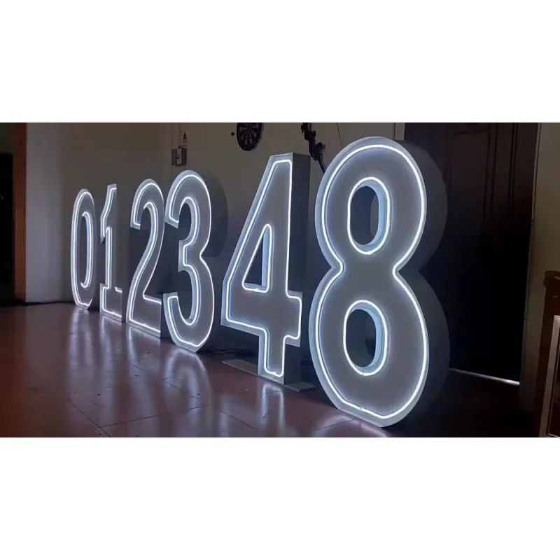 (customized)Number Sign Party letter Custom Neon Light WithDesign Acrylic Light Up RGB Neon Light