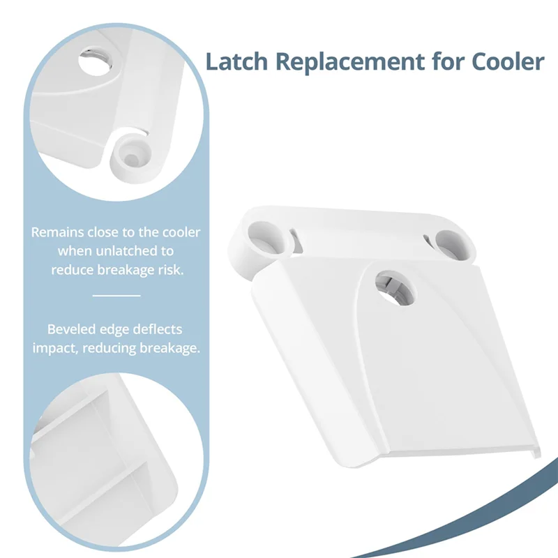 ABJI-4X أعمدة مزلاج ومسامير للمبرد، لمبردات Igloo 50-165 Qt، قطع غيار مزلاج تبريد عالية القوة