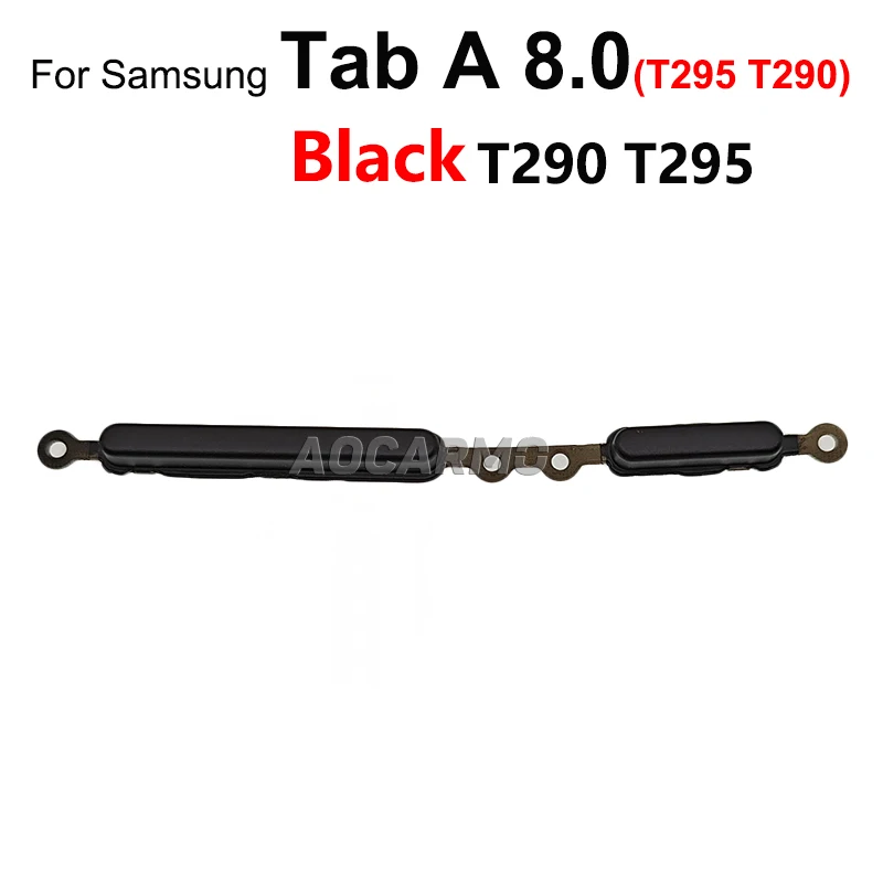 Aocarmo Side Key Buttons Replacement Part For Samsung Galaxy Tab A 8.0 SM-T295 T290 Tab A7 Lite T220 T225