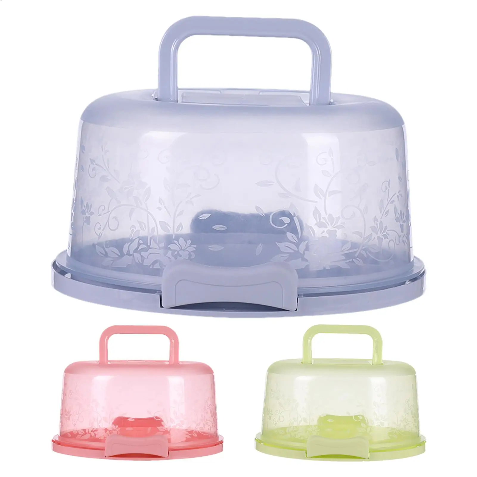 Cake Container Cake Containers With Lids Transparent Dome Reusable Airtight Box With Handl For Bakery Wedding Party Display