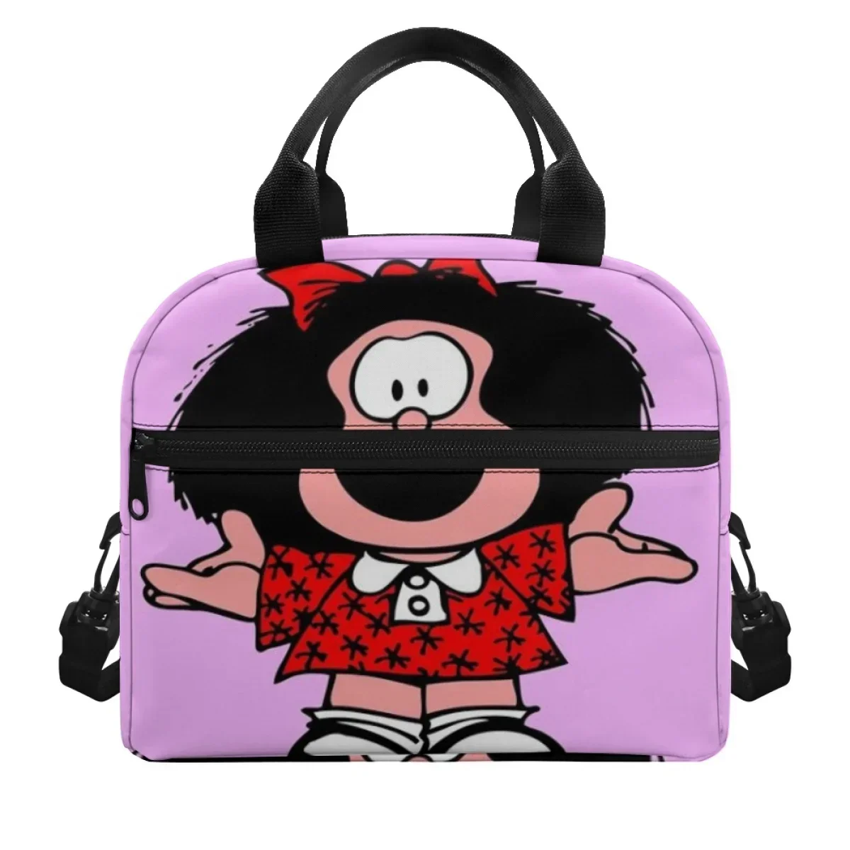 

Mafalda мультяшный дизайн ланч-бокс школьный детский стильный новый изоляционный термопакет удобство Bolsa De Almuerzo