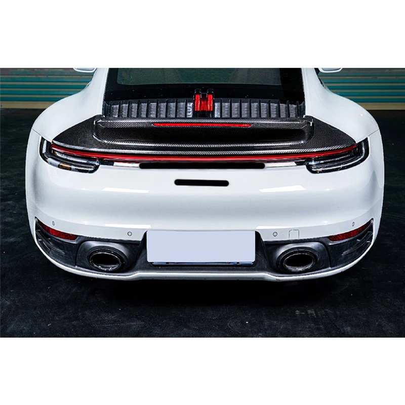 Kit de carrosserie de Modification de voiture, becquet de voiture, aile arrière fixe, aileron arrière en Fiber de carbone pour PAG 911 2020 – 2024 992